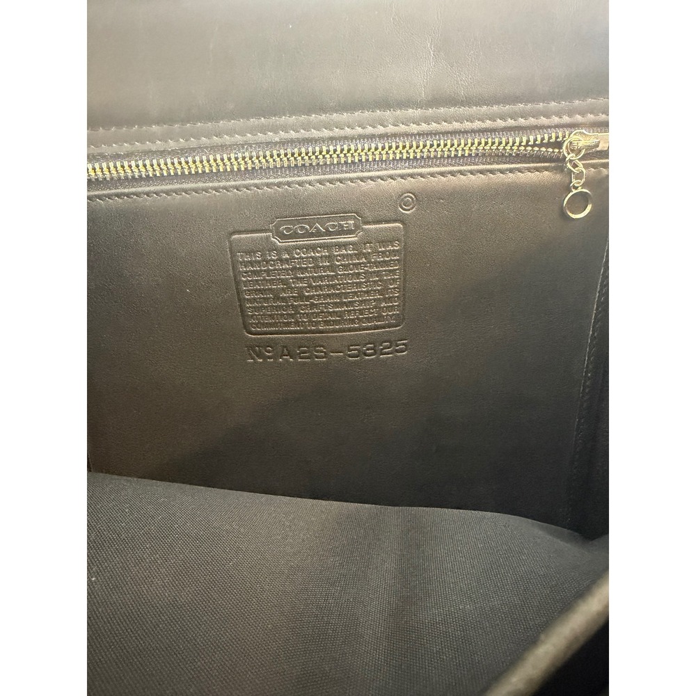 Flawed Gem! Coach Lexington Briefcase Blk Leather Messenger Bag A2S5325 Academia - Picture 6 of 15